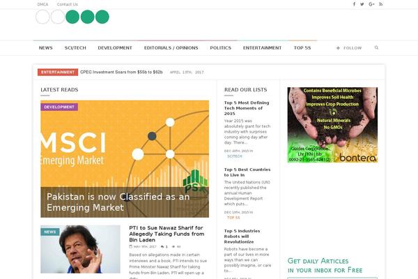 Weekly News theme site design template sample