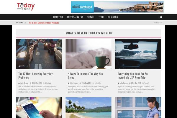Valenti theme site design template sample