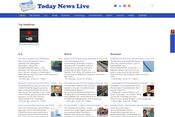Onenews Premium theme site design template sample
