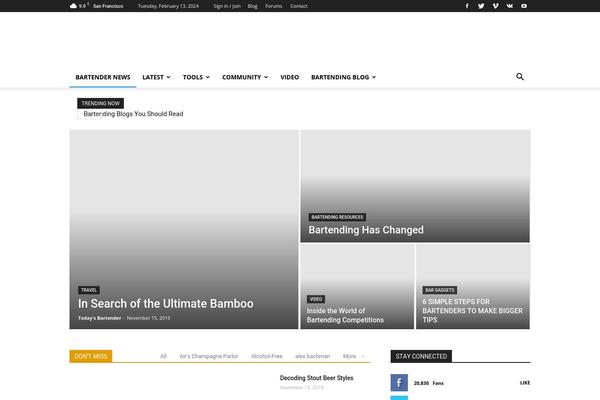 Newspaper theme site design template sample