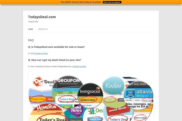 Twenty Twelve theme site design template sample
