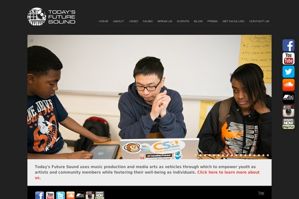 todaysfuturesound.org site used Proyecto