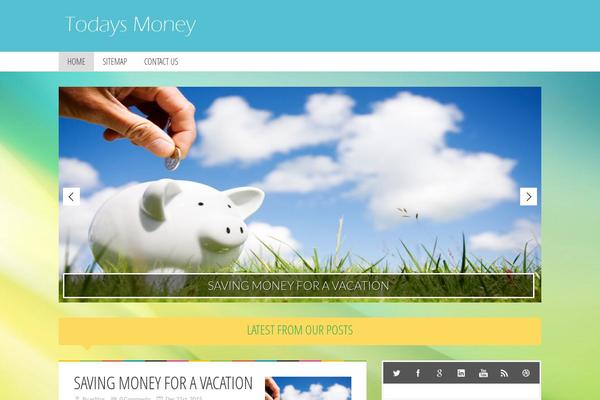 Blueblog theme site design template sample