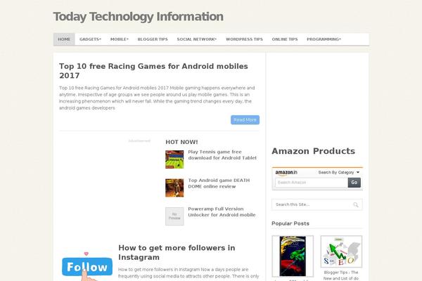 todaytechinfo.com site used Minimalist