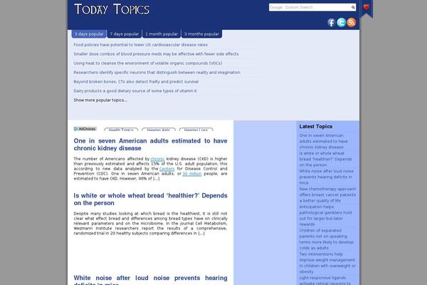 Prosense Blue theme site design template sample