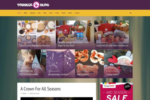 Throne theme site design template sample