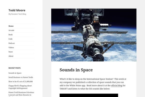 Site using YouTube Embed plugin
