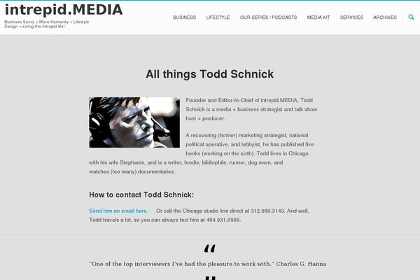 Longform theme site design template sample