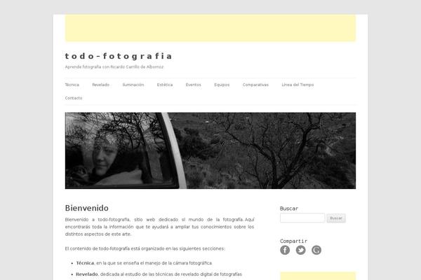 todo-fotografia.com site used Twentytwelve-child
