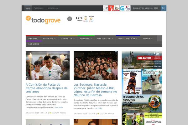 BulletPress theme site design template sample