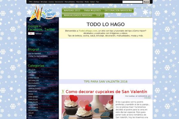 Finished theme site design template sample
