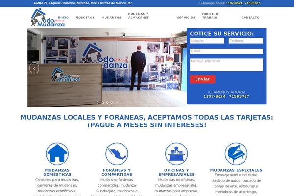 Site using Speed Contact Bar plugin