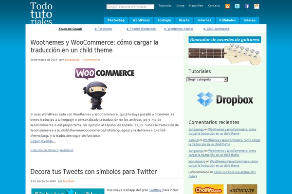 WordPress website example screenshot