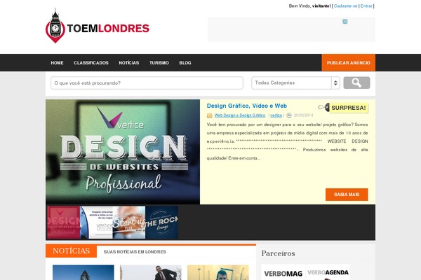 Site using Theia-post-slider plugin
