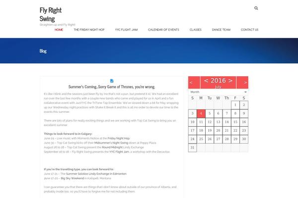 Trinity theme site design template sample