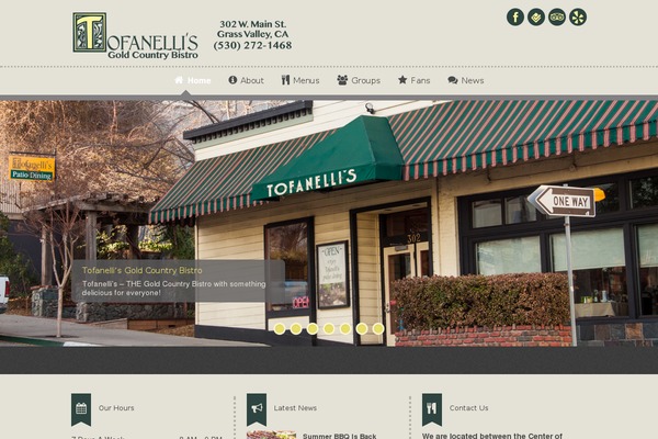 Dine & Drink theme site design template sample