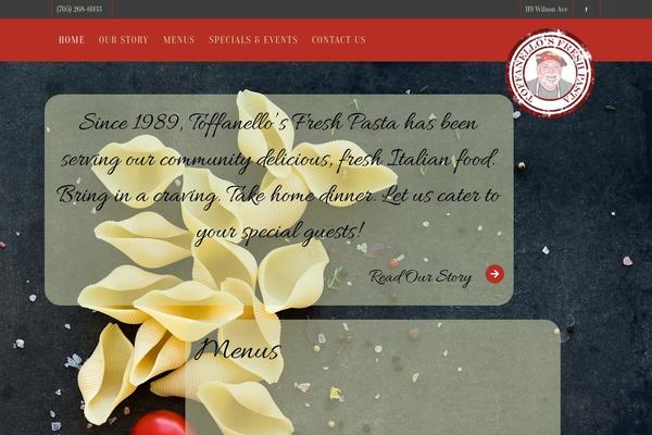 Site using Foodpress plugin