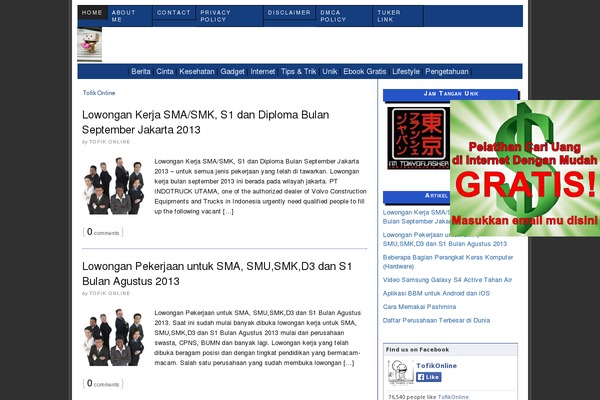 Thesis 1.8 theme site design template sample