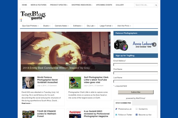 BlogFeedly theme site design template sample