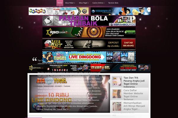 Glow theme site design template sample