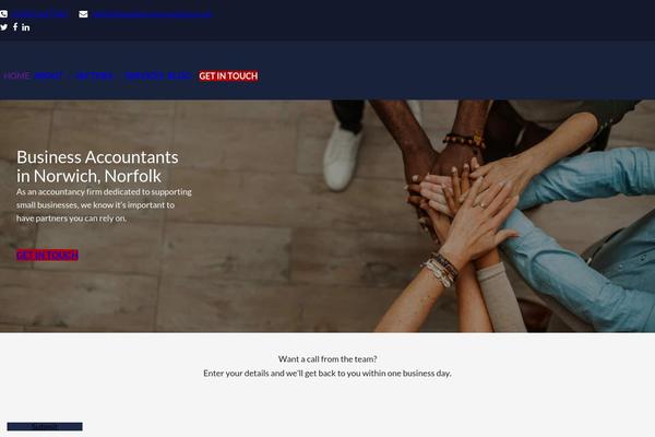 Total theme site design template sample