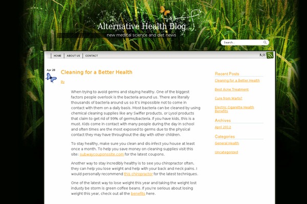 Greener Side theme site design template sample