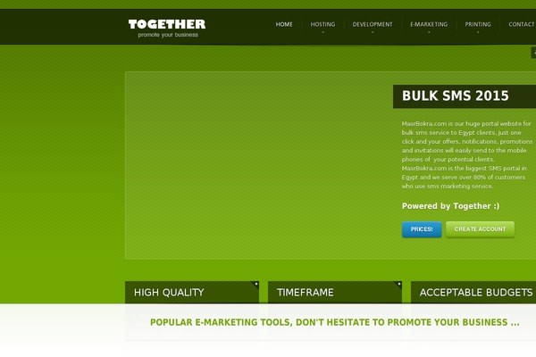 togetherpro.com site used Santorini