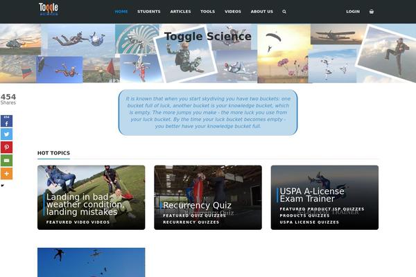 Site using Vibe-shortcodes plugin