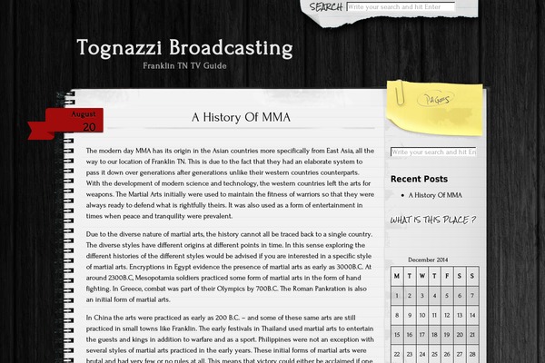 Anarcho Notepad theme site design template sample