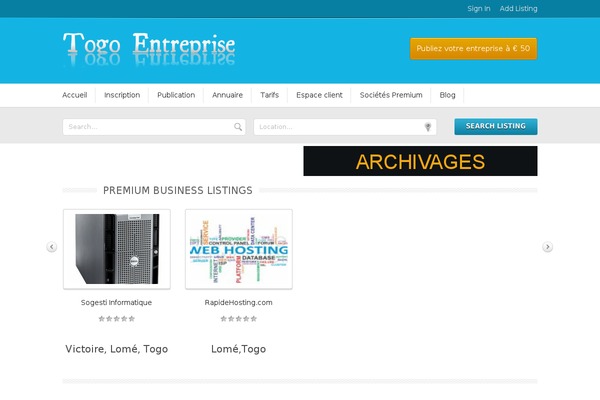 GeoCraft V2 theme site design template sample