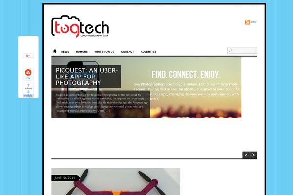Site using Slick Social Share Buttons plugin