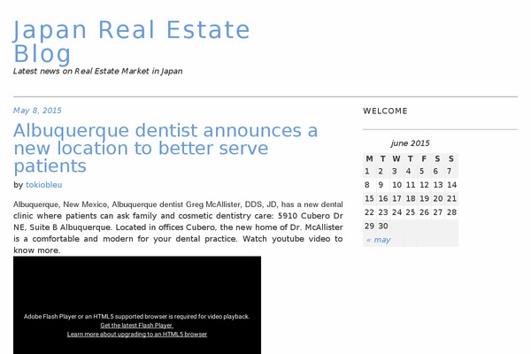 Serena theme site design template sample
