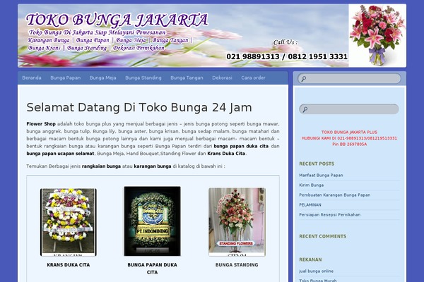 Bouquet theme site design template sample