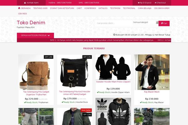 tokodenim.com site used Indostore5.0.2