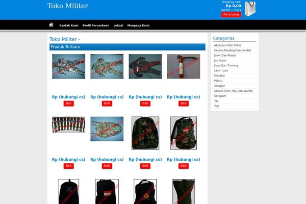 Pasaraya theme site design template sample