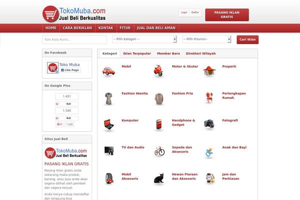 tokomuba.com site used Wplapak