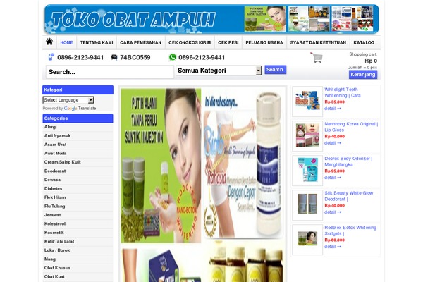 WP-Grosir theme site design template sample