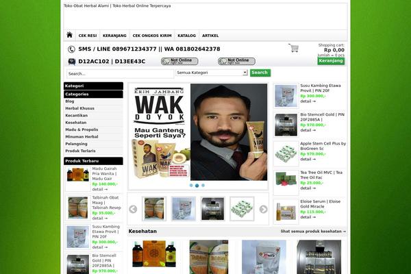 tokoobatherbalalami.com site used Wptokoonline