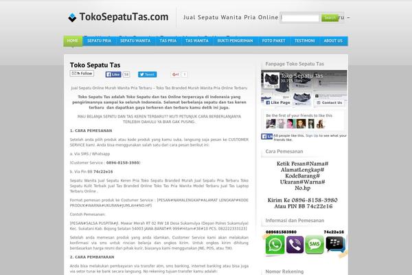 Blue and Grey theme site design template sample