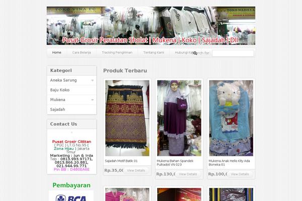 Market theme site design template sample