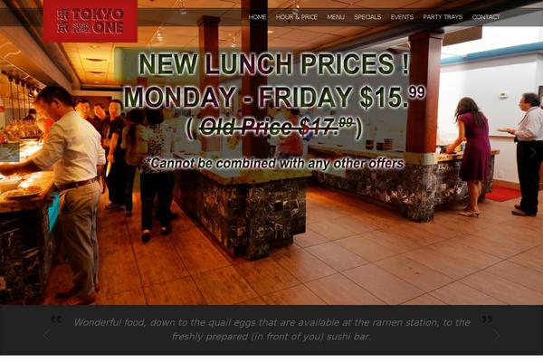 tokyo-one.com site used Food & Wine
