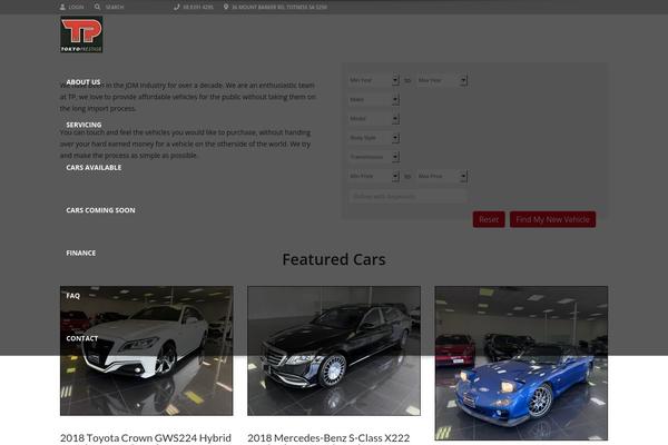 tokyoprestige.com.au site used Automotive Car Dealership Business WordPress Theme