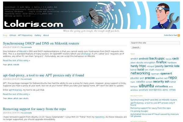 tolaris.com site used Tarski