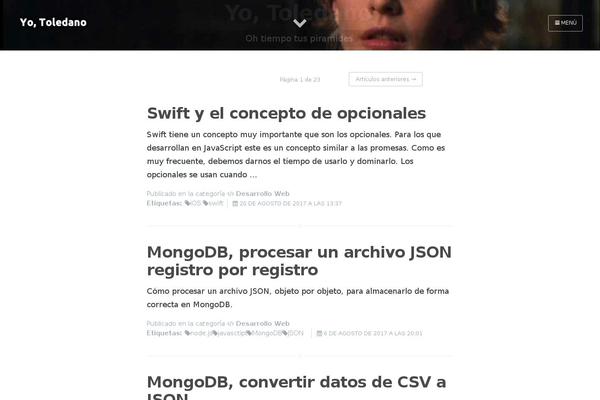 Site using Compact WP Audio Player plugin