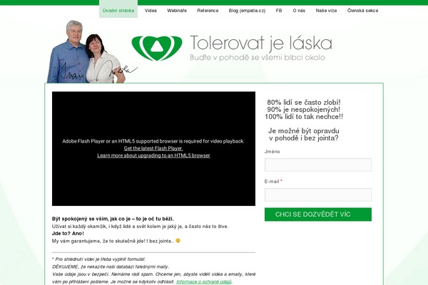 tolerovatjelaska.cz site used Mioweb3