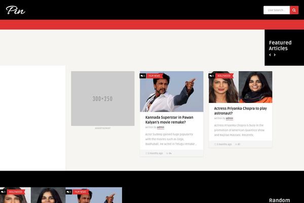 Pin theme site design template sample
