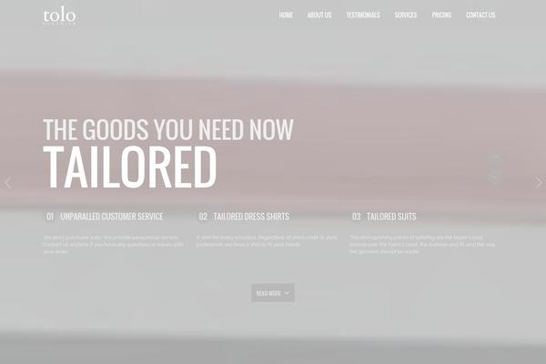 North theme site design template sample