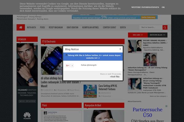 Reportage theme site design template sample