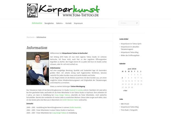Evolution theme site design template sample