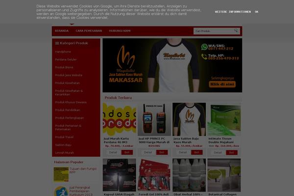Do’a Ibu theme site design template sample